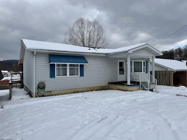 view of front of home