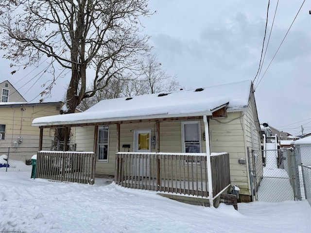 bungalow-style home featuring a porch