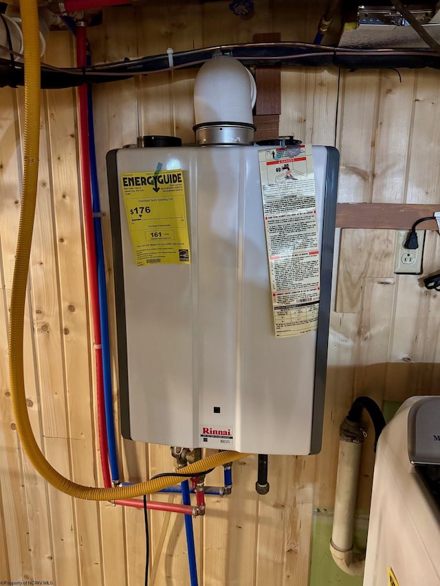 utilities featuring tankless water heater