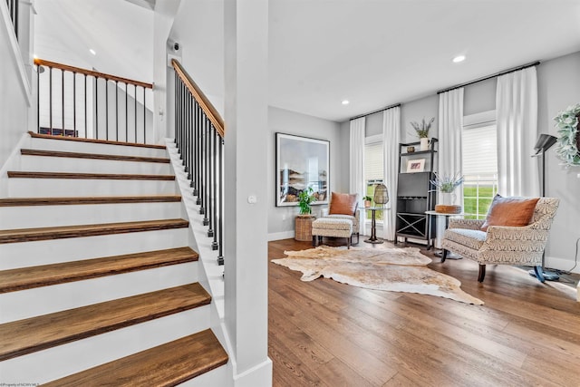 interior space featuring hardwood / wood-style flooring