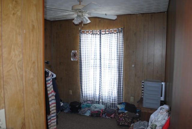 9412 Morgantown Pike, Philippi, WV 26416 - carpeted bedroom featuring wood walls