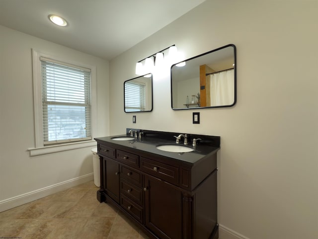 bathroom featuring vanity