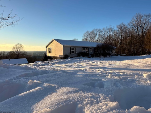 view of front of home