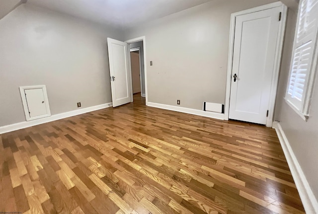 interior space with hardwood / wood-style flooring