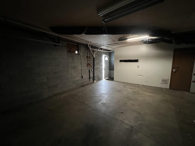 view of basement