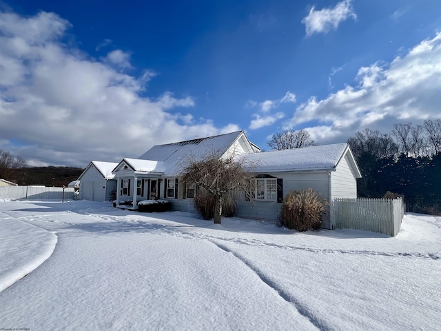 view of front of home