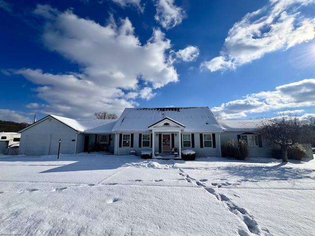 view of ranch-style home