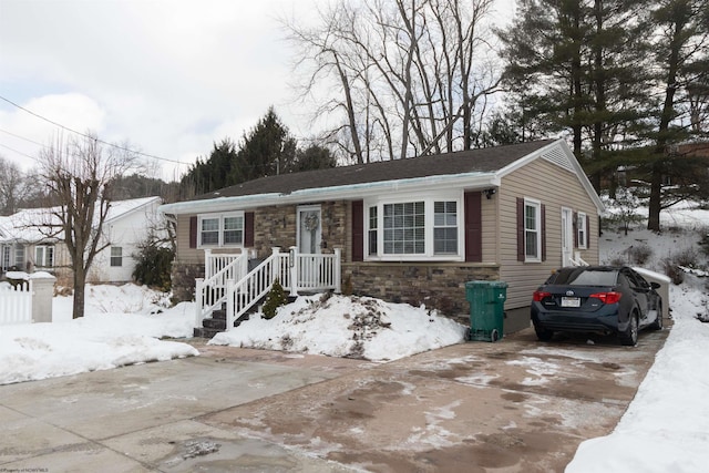 view of front of home