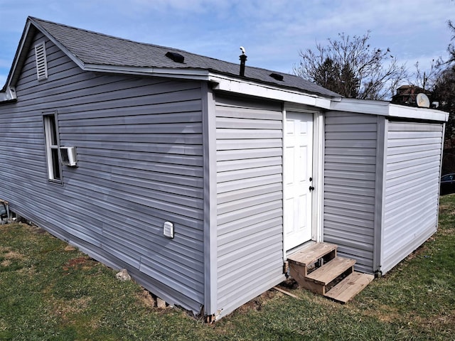 view of outbuilding with entry steps