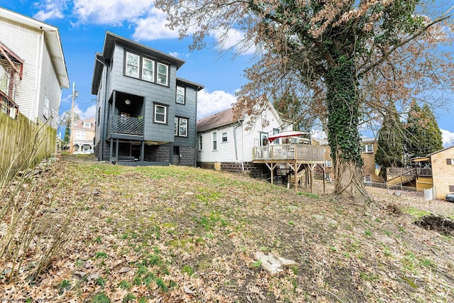 view of back of property