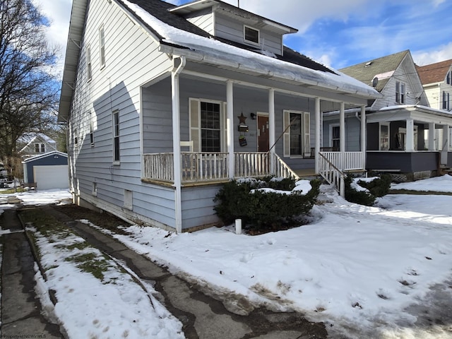 bungalow-style home with covered porch