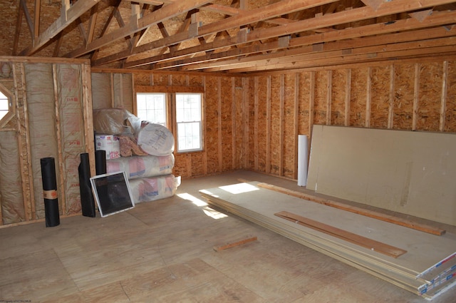 view of attic