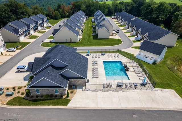 birds eye view of property