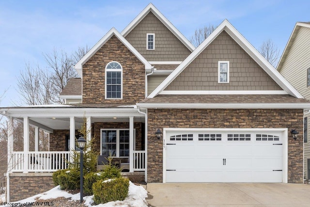 craftsman-style house featuring a porch