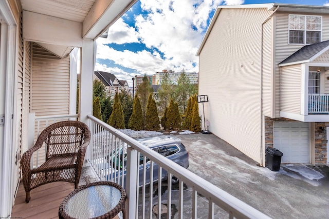 view of balcony