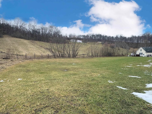 view of yard featuring a rural view