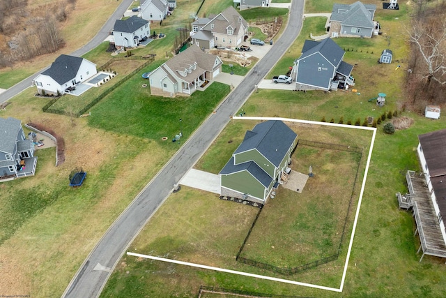 birds eye view of property