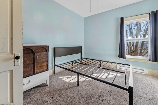 bedroom featuring carpet flooring