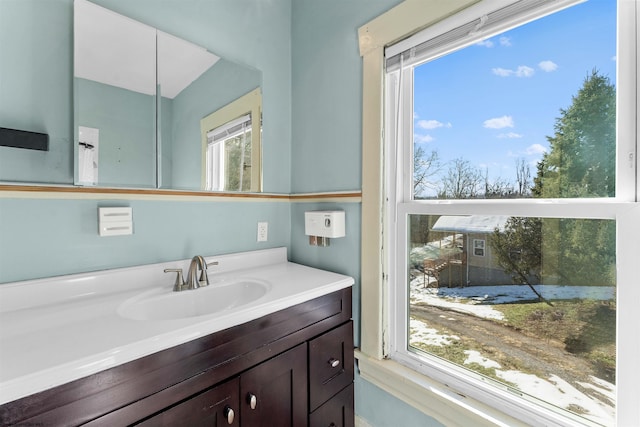 bathroom featuring vanity