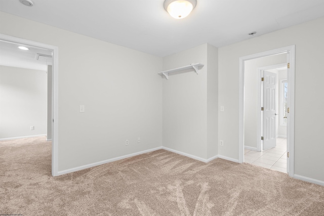 empty room with light carpet