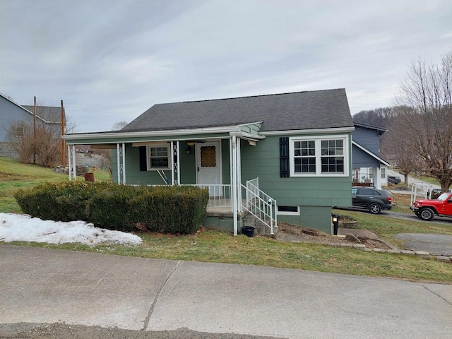 view of front of home with covered porch