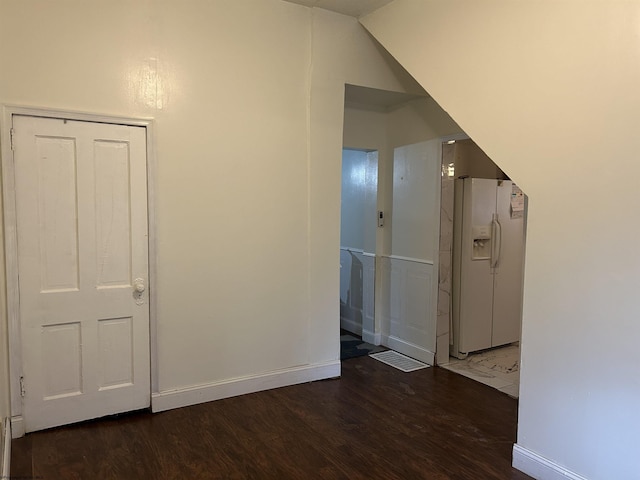 hallway featuring hardwood / wood-style flooring