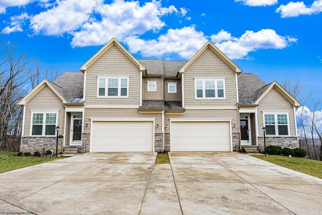 craftsman-style house featuring a garage