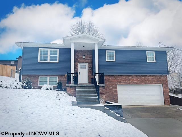 split foyer home with a garage