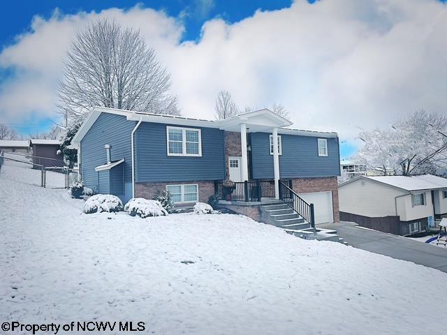 split foyer home with a garage