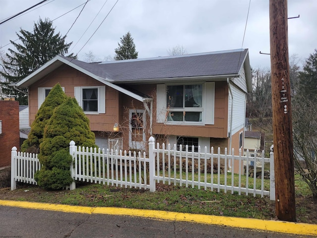 view of front of home