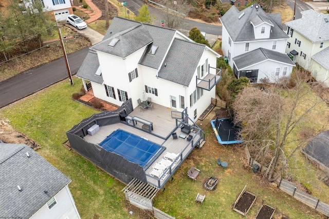 birds eye view of property featuring a residential view