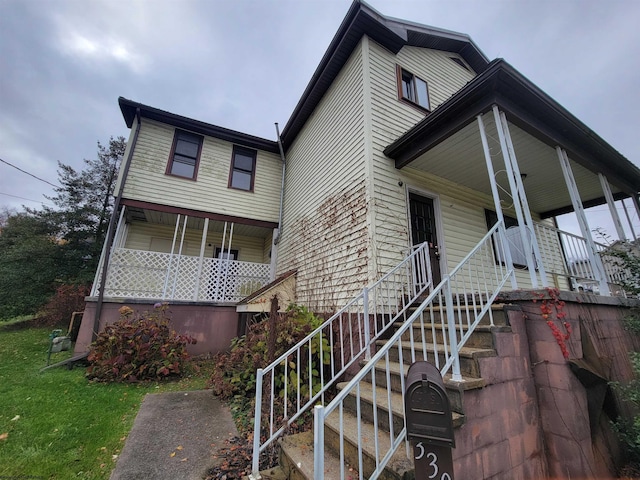 view of front facade with a porch