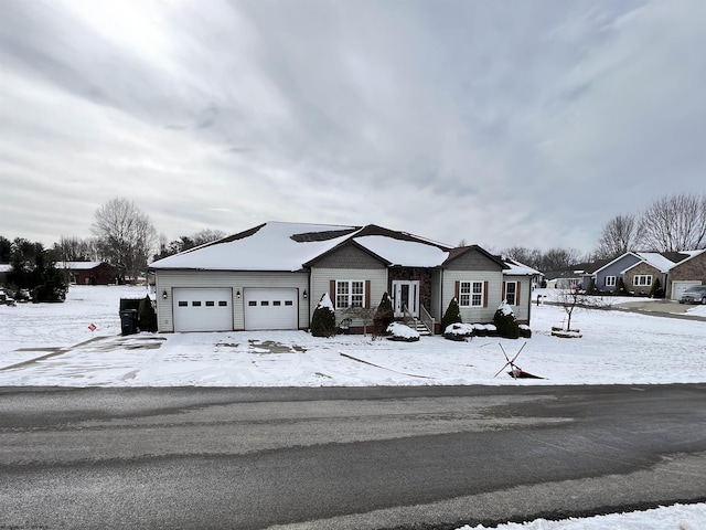 view of front of property with an attached garage