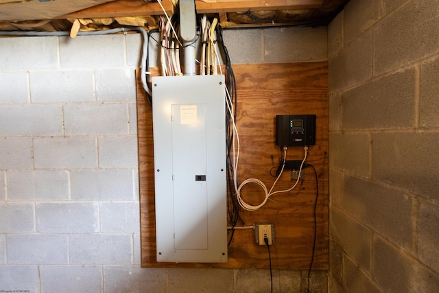 utility room with electric panel