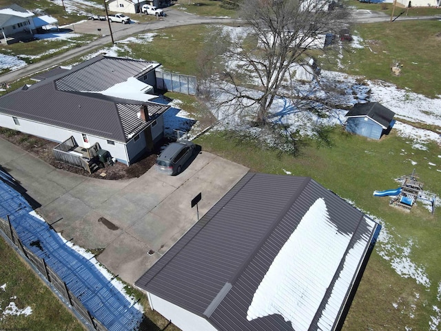 birds eye view of property