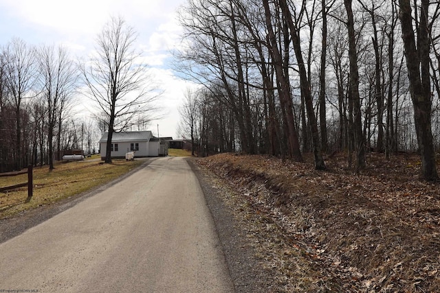 view of street featuring driveway