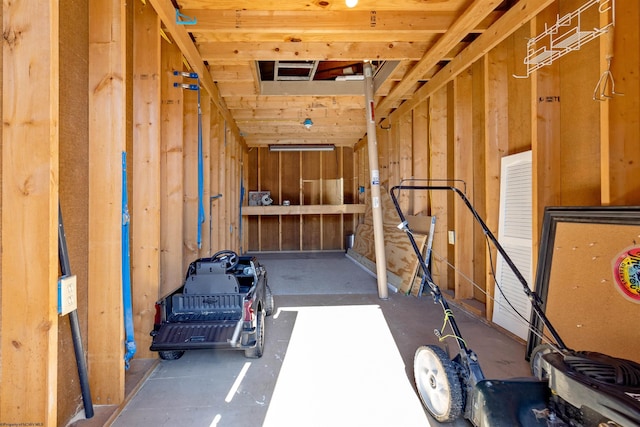 view of storage room