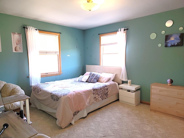 bedroom featuring carpet floors