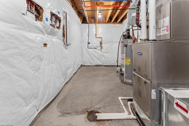 utilities with gas water heater