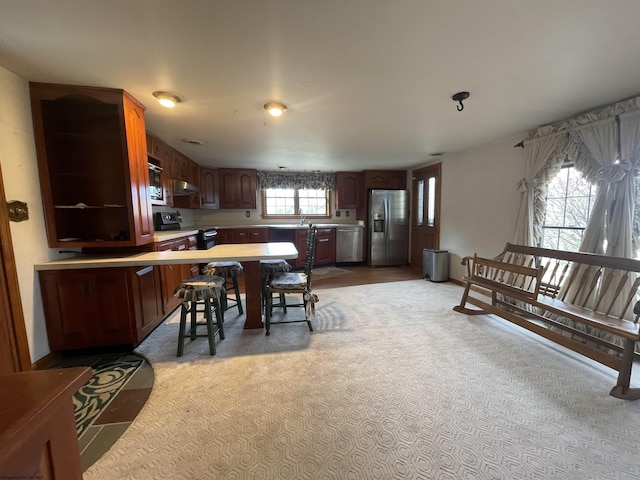 view of dining area