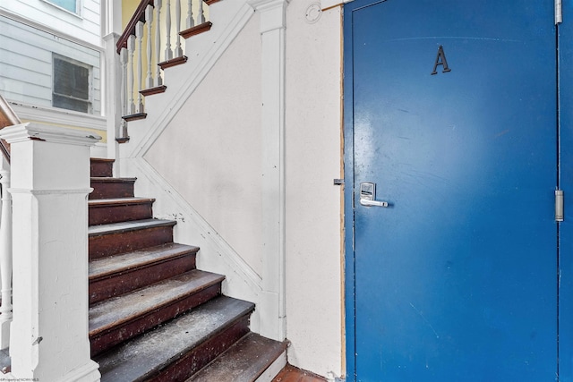 view of stairs