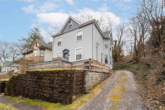 view of rear view of house