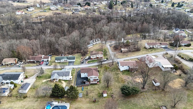 bird's eye view with a residential view