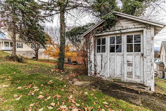 view of outbuilding featuring an outdoor structure