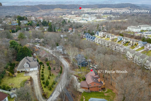 aerial view featuring a residential view