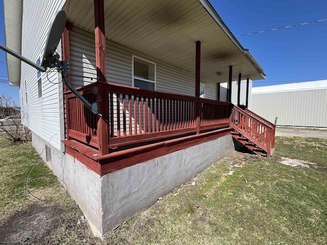 exterior space featuring a porch