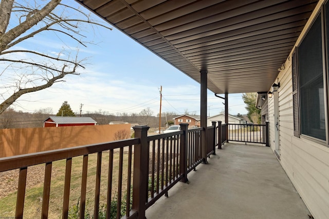 view of balcony