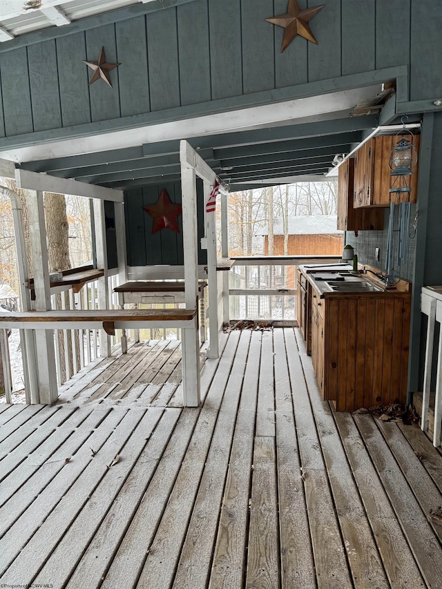 view of wooden terrace