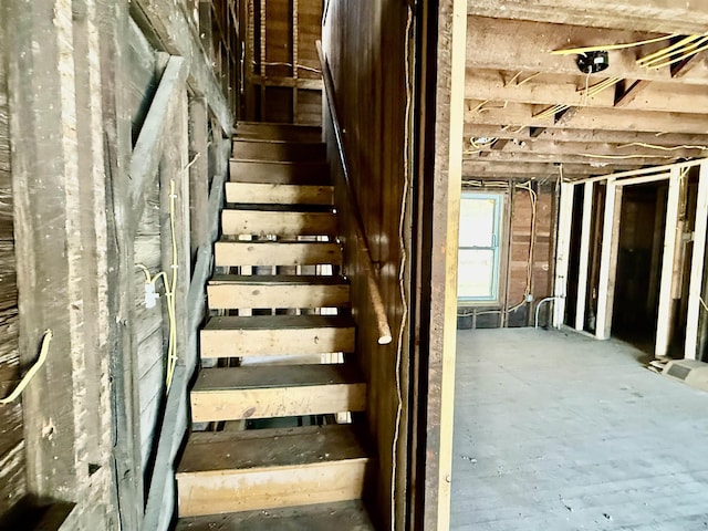 view of stairway