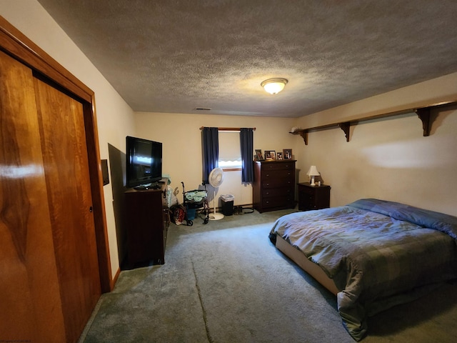 168 Locust Heights Dr, Clarksburg, WV 26301 - carpeted bedroom with a textured ceiling